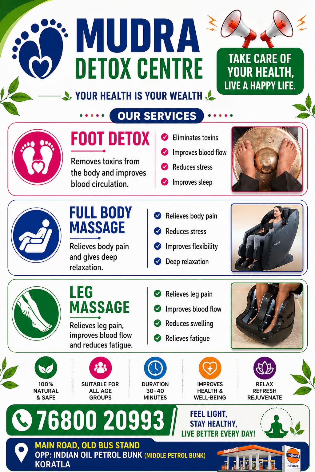 Mudra Detox Centre Services